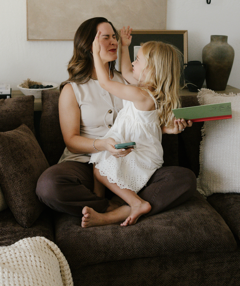 Ellen Haines with her daughter
